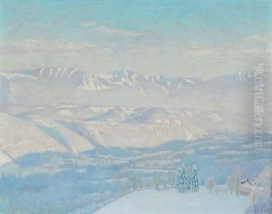 Hiver En Montagne by Axel Sjoeberg