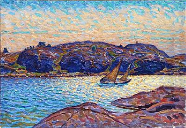 Landscape With Sailing Boat - view 1