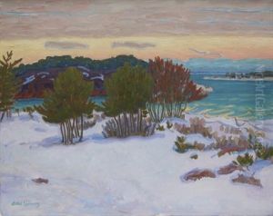 Vinter I Skargarden - Langviksskar I Vinterskrud by Axel Sjoeberg