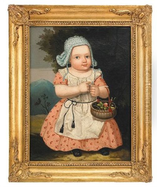 Barnportratt Forestallande Konstnarens Dotter Clara Walborg Malvia Sjostrand - view 1