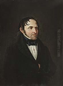 Portratt (+ Another Similar; Pair) by Carl Johan Sjoestrand