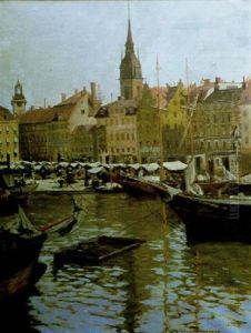 Fran Stockholms Hamn by Helmi Sjoestrand