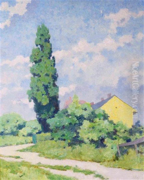 Yellow House In A Landscape - view 1