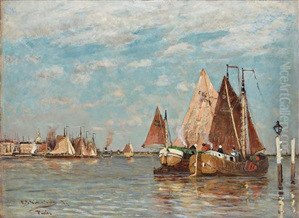 Fiskeskutor, Holland (fishing Boats, Holland) - view 1
