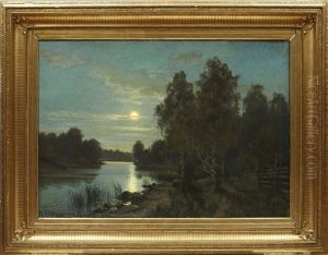 Mansken Over Insjo by Carl Skanberg
