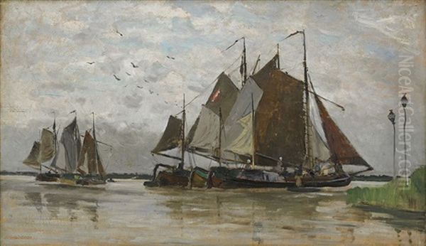 Kustlandskap Med Segelbatar - view 1