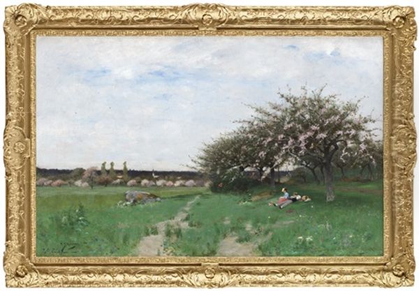 Blommande Frukttrad, Barbizon - view 1