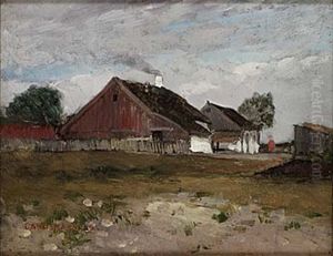 Kvinna Utanfor Bondgard Kvinna Utanfor Bondgard