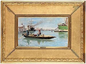 Veneziansk Utsikt Med Canale Grande Veneziansk Utsikt Med Canale Grande