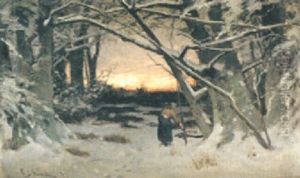 Vintermorgon I Skogsglanta by Carl Skanberg