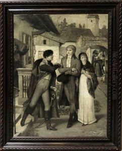 Abschied Der Franzosen In Preusen by Franz Skarbina