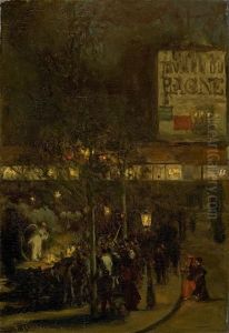 "abendscene In Paris" by Franz Skarbina