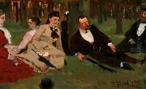 Picnic Scene by Franz Skarbina