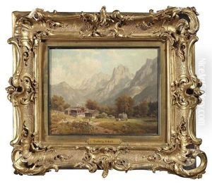 Vorgebirgslandschaft Mit Blick Auf Den Wilden Kaiser In Tirol, Osterreich (+ Sommerliches Ufer Am Weslinger See Bei Munchen; Pair)