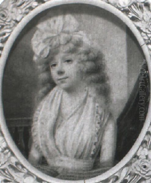 Lady With Pink Bow In Her Hair - view 1