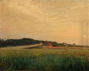 Landskab Fra Lund I Sverige by Joakim Frederik Skovgaard