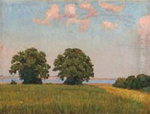 Landscape With Pink Skies by Joakim Frederik Skovgaard