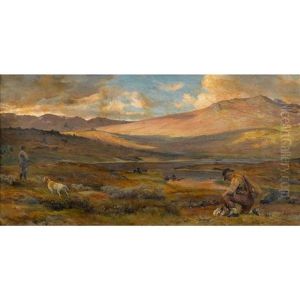 Hunters Setting Off by Christian Eriksen Skredsvig