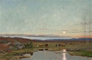 Landskap Med Kuer, Norefjell Landskap Med Kuer, Norefjell