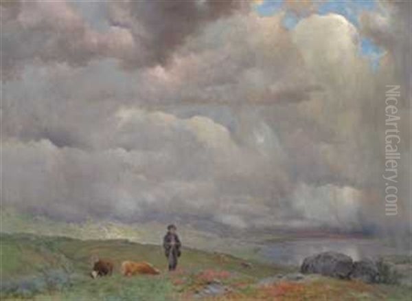 Gjetergutt Med Kyr - view 1