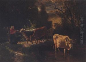 Landskap Med Kuer Landskap Med Kuer
