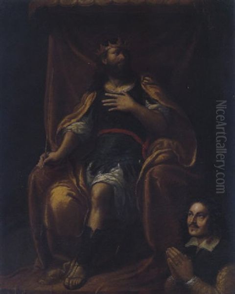 Konig David Mit Einem Stifter - view 1