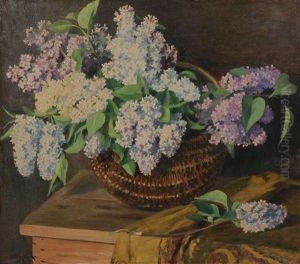 Basket Of Flowers by Dominik Skuteczki