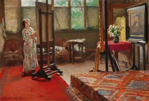 Karola In Her Studio by Dominik Skuteczki