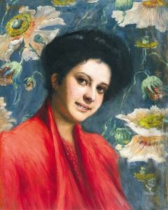 Girl In Red Dress by Dominik Skuteczki