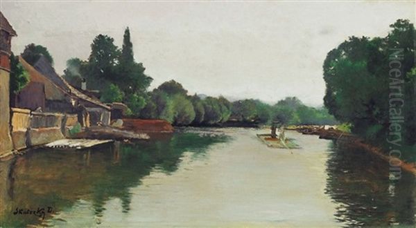Folyoparti Taj - Riverside Landscape - view 1