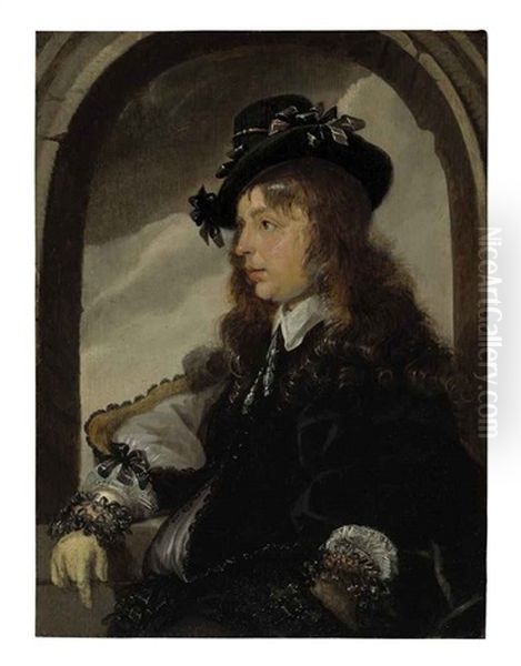 Portrait Of Gentleman (self-portrait?) In Black Fancy Costume - view 1