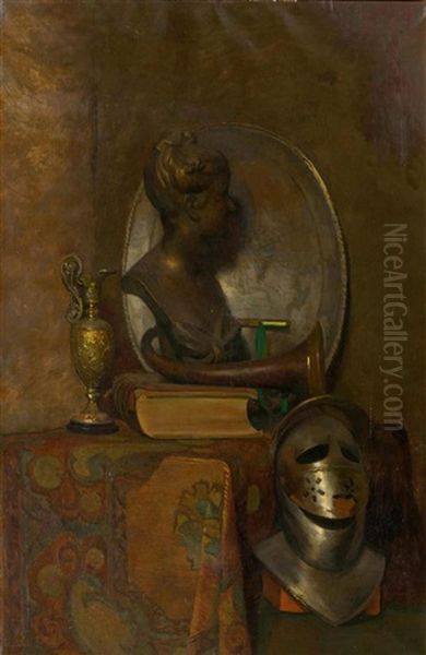 Pair Of Works: Kitchen Still Life With Vegetables/still Life With Bust Of A Woman - view 1