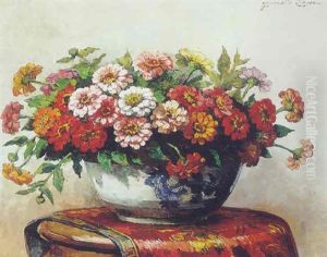 Flowers In A Bowl by Jeannette Slager