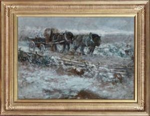 Caught In A Blizzard by John Falconar Slater