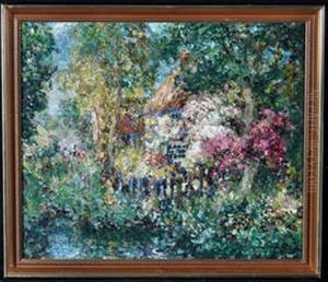 A Pointillistic Cottage Garden