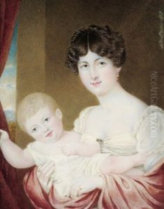 Bildnis Einer Jungen Mutter Mit Ihrem Kind by Joseph W. Slater