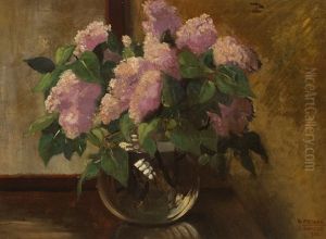 Lilac's In A Glass Vase Lilac's In A Glass Vase