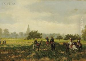 Before The Battle by Achille Jean Theodore Brail