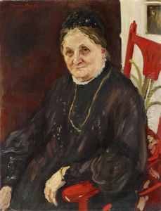 Bildnis Der Schwiegermutter Fr. D'andrades by Max Slevogt