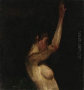 Weiblicher Halbakt by Max Slevogt