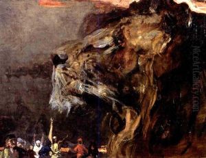Lowenkopf Und Orientalen by Max Slevogt