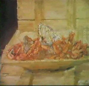 Grosses Crevetten-stilleben