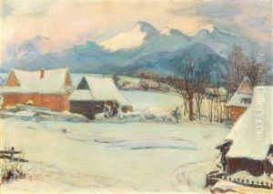 Winter Landscape Near Zakopane by Wladyslaw Slewinski