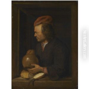 Study Of A Man Holding A Pitcher
