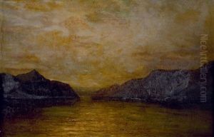 Paysage Lacustre by Ernst Slingeneyer