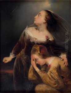 Le Depart De Marie Stuart by Ernst Slingeneyer