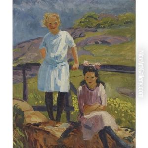 Untitled (two Girls) by John Sloan