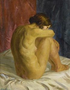 Nude Glancing Back by John Sloan
