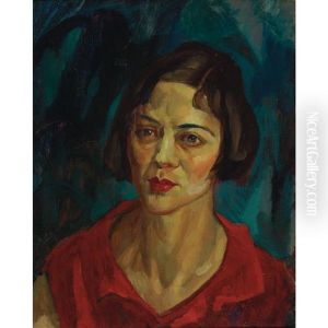 Brunette Head, Red Waist