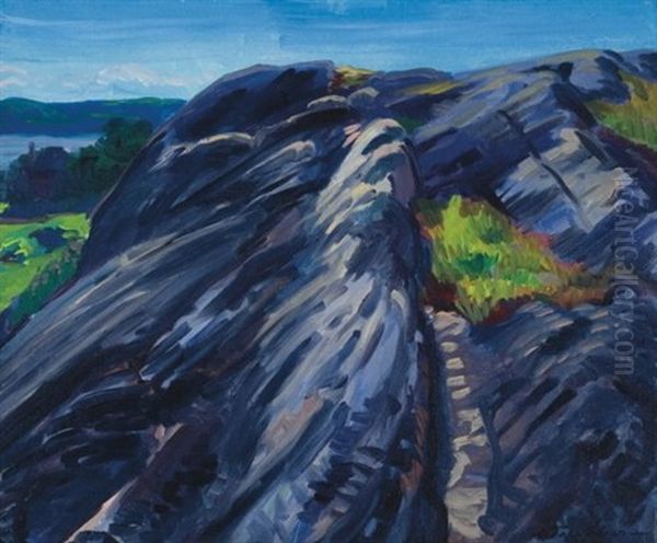 Blue Granite Rocks, Gloucester - view 1